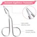Eyebrow Tweezers Stainless Steel Professional Scissors Handle Eyebrow Tweezers Silver - Buy Online on GoSupps.com