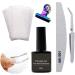 Nail File Non Woven Silk Fiberglass Extension Gel with Tweezers and Shaped Clip for Nail Art Women and Men - Buy Online on GoSupps.com