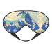 Greece Map Print Unisex Sleep Mask Double-Sided Eye Mask Ideal for Sound Sleep and Skin Care