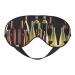 SSIMOO Cocktail Glasses and Wine Bottles Soft Sleep Eye Mask Female Breathable Eye Patch Perfect for Travel and Relaxation Black