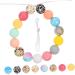 EXCEART Silicone Beads Bulk Set for Jewelry Making - Round Teething Beads for Baby Bracelets and Nursing Necklaces - Wreath Design - 1.5x1.5x1.5CM - 3 Sets - Buy Online on GoSupps.com
