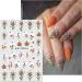 JMEOWIO 9 Sheets Halloween Nail Art Stickers Decals Self-Adhesive Ghost Pumpkin Purple Heart Nail Supplies Nail Art Design Decoration Accessories - Buy Online on GoSupps.com