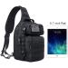 Tactical Sling Bag Pack - Military Assault Shoulder Backpack - Black - Buy Online on GoSupps.com