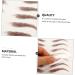 FOMIYES 18 Sheets Waterproof Eyebrow Stickers Makeup Tools Eyebrow Grooming Temporary Brow Tattoos 6d Mold - Buy Online on GoSupps.com