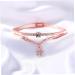 Clispeed Rose Gold & Silver Bicycle Arm Loop Bracelet Set for Women - Stylish Star Hand Decorations - 19.5cm x 1.2cm - Perfect Gift - Buy Online on GoSupps.com