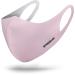 TSLA Men & Women's Copper Infused Face Mask, Washable Reusable Face Masks, UPF 50+ Sun Protection Lightweight Breathable Mask Copper Lined Pink Medium