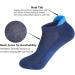 Men's Cushioned Ankle Athletic Socks (5 Pack) - Breathable, Performance Sport Tab Cotton Socks in Blue/Brown/Gray/Black/Dark Red - Buy Online on GoSupps.com