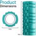 High Density Foam Roller for Deep Tissue Muscle Massage - Pink (A-Mars Green) | Fitness & Physical Therapy Roller for Yoga, Pilates & Gym - Buy Online on GoSupps.com