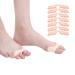 7 Pairs 3 Hole Toe Spacers SEBS Toe Separators for Overlapping Toes(Light Skin Color)