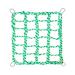 Bird rope climbing network bird rope network hammock swing small pet climbing network cotton climbing rope conductor bridge with 4 hooks for rats hamster bird ferret (27.9 x 20.1cm) green