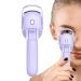 Heated Lash Curler | Portable Lash Curling Tool Rapid Heat-up Eye Lash Curler with Temperature Control 3 Modes Silicone Pad for Quick Natural Eye Lashes Purple