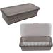 Professional Portable Nail Art Tool Dust Brush Organizer Box with Hinged Cover Design Wide Range of Use Easy to Drain for Home Nail Salon - PC Material - Buy Online on GoSupps.com