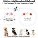 Nepfaivy Luminous Hand Hund USB Charging Dog Collar - Waterproof LED Adjustable Collar for Small Medium & Large Dogs - 3 Lighting Modes (Red) - Buy Online on GoSupps.com