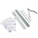 Manicure Tool Set Stainless Steel Double Head Nail File Cuticle Nippers Pusher Polish Removal Planing Tool for Home and Salon Use