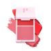 2 Colors Cream Blush Palette,New Blushes for Cheek Makeup,Natural Looking & Long Lasting Contour Palette,Color Correcting Foundation Palette (E, 10g)