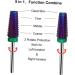 Ipetboom Faux Nails 1pc Nail Polisher Purple Alloy Manicure Nail Drill Artificial Nails - Buy Online on GoSupps.com