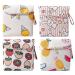 4 pieces of hygiene napkins portable menstrual pad collective bag zipper breastfeeding tampon organizer for women and girls 13 x 13 cm