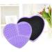 Angoily Silicone Brush Cleaner Makeup Sponge Makeup Brush Cleaner Sponge Makeup Cleaning Mat Brush Cleaning Silicone Daily Makeup Brush Cleaner Makeup Brush Purple Wet and Dry - Buy Online on GoSupps.com
