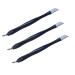 MUXIOM Cuticle Trimmer Pusher Remover  Rubber Tip Gentle on Nail Bed 3pcs
