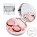 Contact Lens Case, Portable Cute Eye Contacts Colored Lenses Remover Tool Kit with Mirror for Travel (Rose Gold)