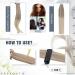Easyouth Remy Tape-In Hair Extensions - 18 Inch Real Hair 25g Red Color #Red - Adhesive Bondings for Seamless Look - Buy Online on GoSupps.com