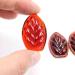 Palm Leaf Glass Jewels for Tiffany Style Crafting - 24x37mm Red - Buy Online on GoSupps.com