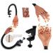 Professional Nail Practice Hand with 100 Nail Tips - Adjustable False Mannequin Hand for Acrylic Nails Training and DIY Manicures - Buy Online on GoSupps.com