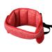 KAKIBLIN Adjustable Toddler Car Seat Head Support Band Carseat Straps Cover Safety Car Seat Neck Relief Red