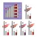 Gloss L vres Teint - 10 Pi ces Couleur L vres Rouge Longue Tenue Kit de Maquillage pour Maison D placements Mariage Voyage Quotidien Femmes et Filles