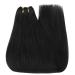 Youngsee 40 cm Real Hair Weft Extensions - Black Hair 100g Hairproof Weaving for a Natural Look - Buy Online on GoSupps.com
