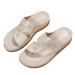 BIAJIAZHUA Women's Foot Correction Slippers with Arch Support Casual Comfort Orthopedic Beach Flip Flops Ladies Summer Lightweight Hallux Valgus Flat Sandals for Plantar Fasciitis 8.5 White