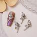 FEIlei 5Pcs Zircon Nail Art Rhinestones Crystal Gems for Nail Decor Rings Earrings DIY - Buy Online on GoSupps.com