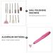 Lurrose 1Set nail polisher electric nail file pen acrylic nail wireless nail drill nail polishing file esmalte de gel para u as Electric Manicure Nail File portable aluminum Rosy - Buy Online on GoSupps.com