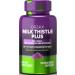 ORZAX Milk Thistle Liver Support Supplement Extra Strength Blend Formula 80% Silymarin with Dandelion and Artichoke Dairy-Free 120 Vegetable Capsules