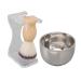 EASTALOLO 3 PCS Men Shaving Brush Kit | Acrylic Holder Bubble Bowl & Nylon Bristle Set for Wet Shaving - International Shipping Available - Buy Online on GoSupps.com