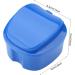 False Teeth Container - Denture Storage Box with Filter Screen | Dark Blue Dental Device for Secure Storage - Buy Online on GoSupps.com
