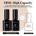 TOMICCA 2Pcs Gel Base and Top Coat Set - No Wipe, Soak Off, 15ml, Glossy Finish - Buy Online on GoSupps.com