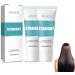 KYOSK Hair Straightener Cream Keratin Hair Treatment Straightener Protein Correcting Hair Straightening Cream Silk and Gloss Nourishing Smoothing for All Hair Types (2pcs)