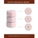 Cadence Travel Containers - Skincare Set - Magnetic Travel Capsules - for Facial Cleanser Moisturizer Sunscreen - 3 Small Capsules (0.56oz) with Cleanser Moisturizer & Sun-Icon Labels - Petal - Buy Online on GoSupps.com