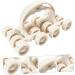 FOMIYES 2 STK Mon Drover Massage Roller - Eco-Friendly Hand Massager for Holz Therapy & Maderoterapia - 18.5x9.5cm White Balls - Buy Online on GoSupps.com