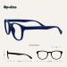 Opulize Pop Reading Glasses - Round Matt Frame - Mid Blue - Spring Hinges - Scratch Resistant - Unisex - Smooth Matt Blue - +3.00 Magnification - Buy Online on GoSupps.com