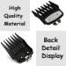 10PCS Professional Hair Clipper Guards - Black Cutting Guide Combs for Wahl Clippers - Buy Online on GoSupps.com