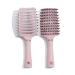 BbteK Combing Brush for Men and Women Hair Brush Scalp Massage Comb Home Massage Hair Comb Curling Comb Air Cushion Comb Styling Tools Barber Comb Comb for Curly Hair Comb (Color : Pink)