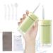 Travel Water Flosser Braces Cleaner Portable Water Flosser Mini Water Flosser Cordless Oral irrigater Power Dental Flosser for Kids Adult Gums Care Standard Green