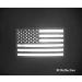 Infrared IR US American Flag Patch Set - Tactical Vest Patches - 2x3.5 - Hook-Fastener Backing - Black - 1 Left + 1 Right - Buy Online on GoSupps.com