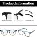 Shop LJCZKA Blue Light Blocking Glasses - Retro Square Frame for Men & Women | Anti Eyestrain Eyeglasses for Computer & Gaming - Buy Online on GoSupps.com