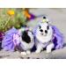Yekeyi Spring-Summer Princess Dress for Pets - Cute Tutu Costumes for Rabbits Dogs & Cats - XL Violet Leaves Decor - Buy Online on GoSupps.com