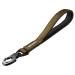 Oneigris bolt short guide dog 30cm dog leash briefly with tiger tooth metal clip and soft upholstery reflective nylon dog leash suitable for medium large dogs s brown
