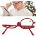 Red Magnifying Makeup Glasses - Essential Tool for Women | +2.50 Reading Eyeglasses - Buy Online on GoSupps.com
