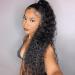 FDEETY 22 Inch Ponytail Hair Extension Piece Long Corn Curly Heat Resistant Synthetic Clip in Curly Wave Ponytail Hair Pieces For Women Girls (Natural Black) - Buy Online on GoSupps.com